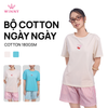  Bộ WINNY cotton quần ngắn tay ngắn 180gsm 1MNCT26002N 