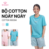 Bộ WINNY cotton quần ngắn tay ngắn 180gsm 1MNCT26003N 
