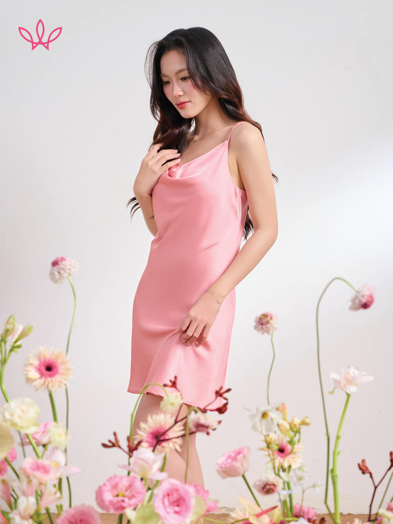 Váy ngủ WINNY sateen hai dây ngắn 1MVSA26015N