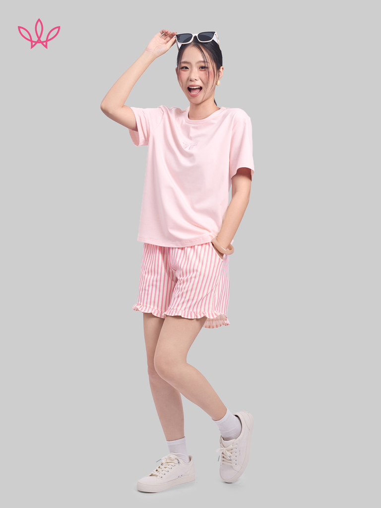 Bộ WINNY cotton quần ngắn tay ngắn 180gsm 1MNCT26003N