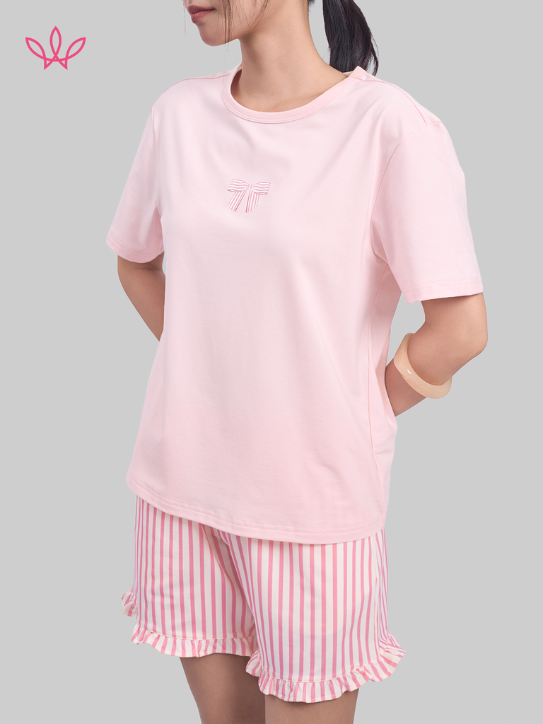 Bộ WINNY cotton quần ngắn tay ngắn 180gsm 1MNCT26003N