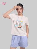  Áo WINNY cotton tay ngắn 180gsm 1HACT26011N 