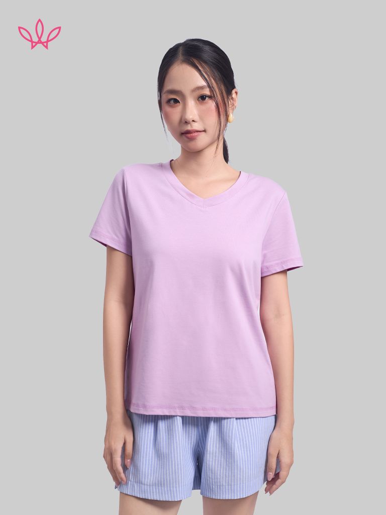 Áo WINNY cotton tay ngắn 180gsm 1HACT26007N