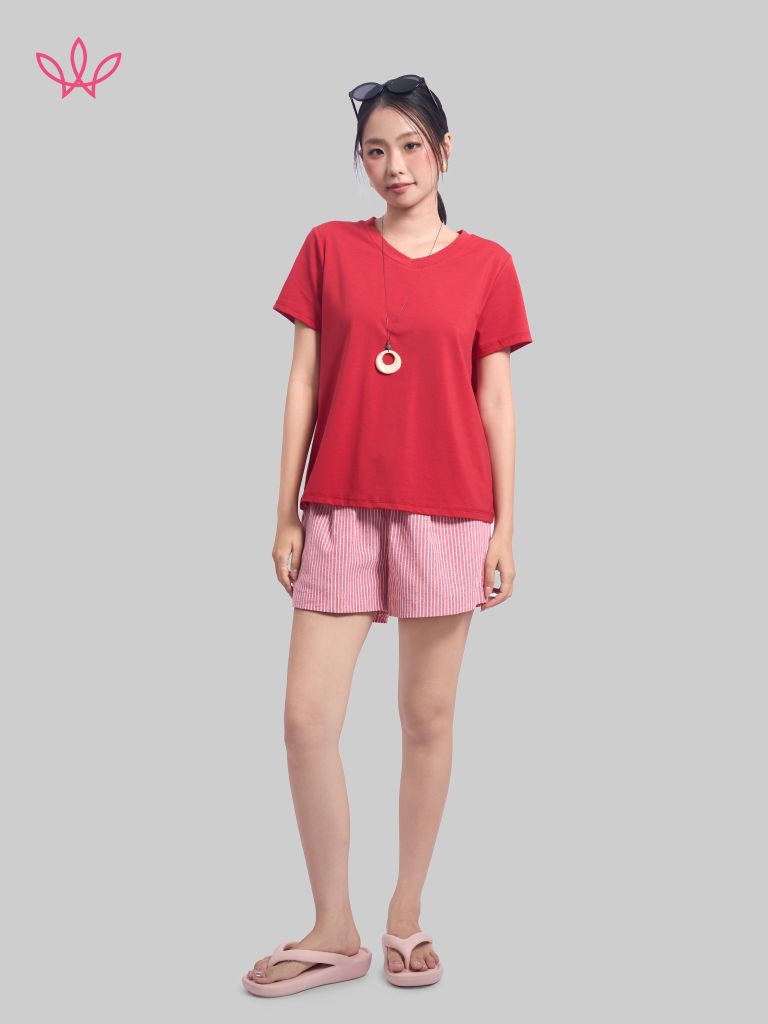 Áo WINNY cotton tay ngắn 180gsm 1HACT26007N