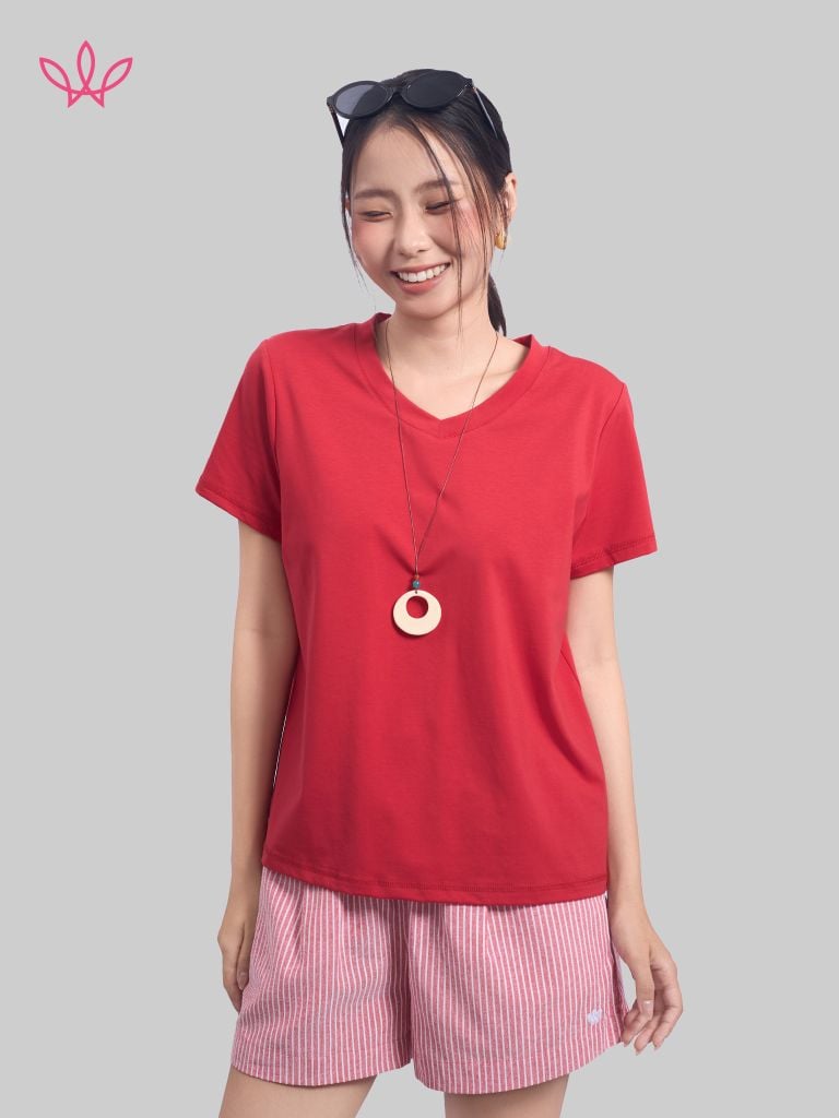 Áo WINNY cotton tay ngắn 180gsm 1HACT26007N