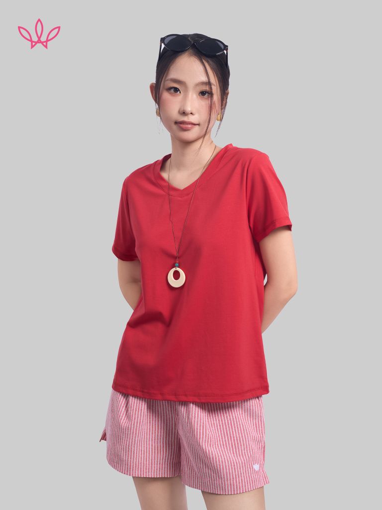 Áo WINNY cotton tay ngắn 180gsm 1HACT26007N