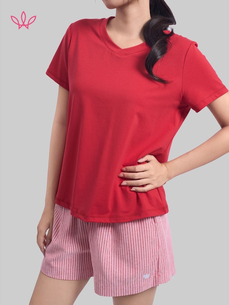 Áo WINNY cotton tay ngắn 180gsm 1HACT26007N