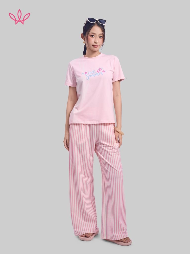 Quần WINNY cotton dài ống suông 1HQCT26003D