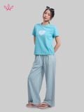  Quần WINNY cotton dài ống suông 1HQCT26003D 