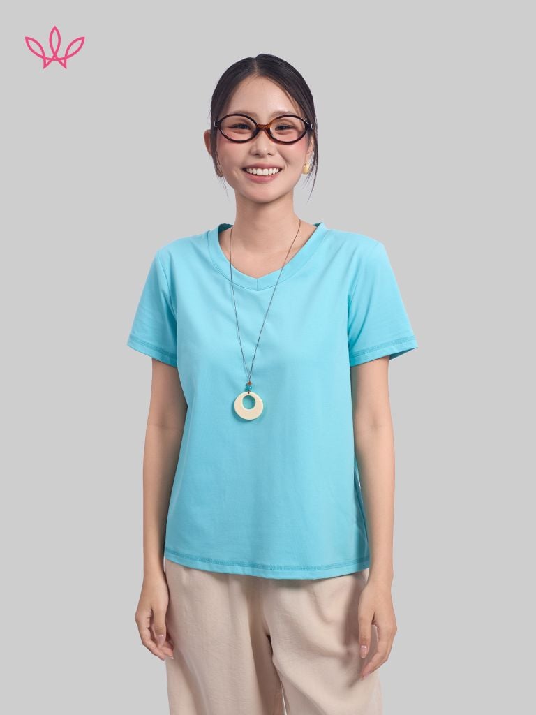 Áo WINNY cotton tay ngắn 180gsm 1HACT26007N