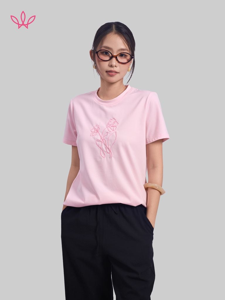 Áo WINNY cotton tay ngắn 180gsm 1HACT26010N