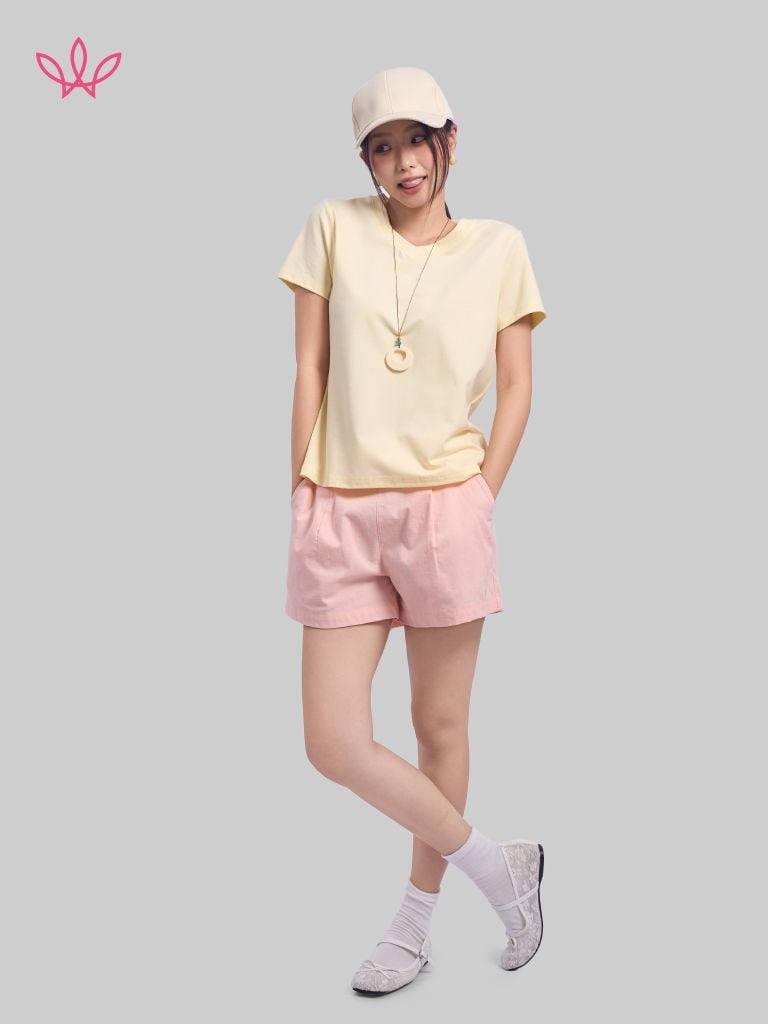 Quần WINNY cotton linen ngắn 1HQLN26003N