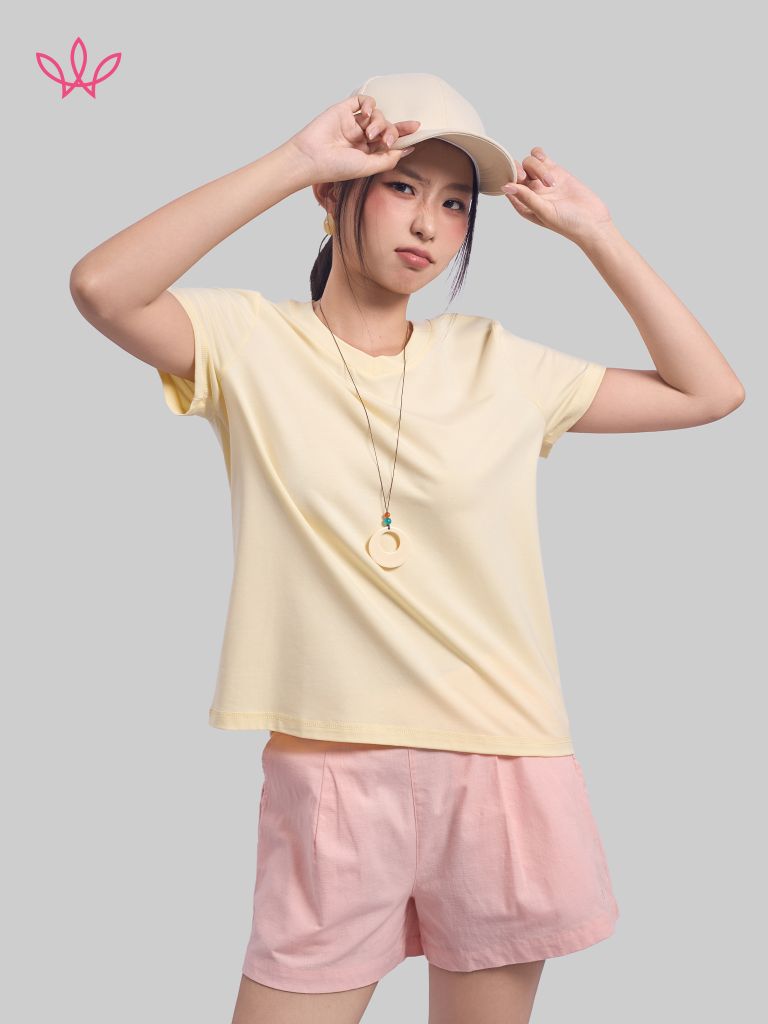 Áo WINNY cotton tay ngắn 180gsm 1HACT26007N