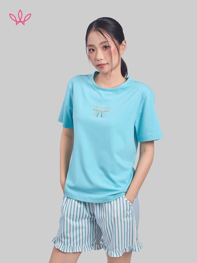 Bộ WINNY cotton quần ngắn tay ngắn 180gsm 1MNCT26003N