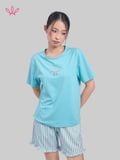  Bộ WINNY cotton quần ngắn tay ngắn 180gsm 1MNCT26003N 