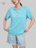  Bộ WINNY cotton quần ngắn tay ngắn 180gsm 1MNCT26003N 