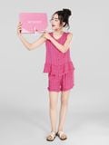  Bộ WONNER by WINNY mặc nhà tole lanh quần ngắn không tay 2MNLA26007N 
