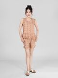  Bộ WONNER by WINNY mặc nhà tole lanh quần ngắn không tay 2MNLA26007N 