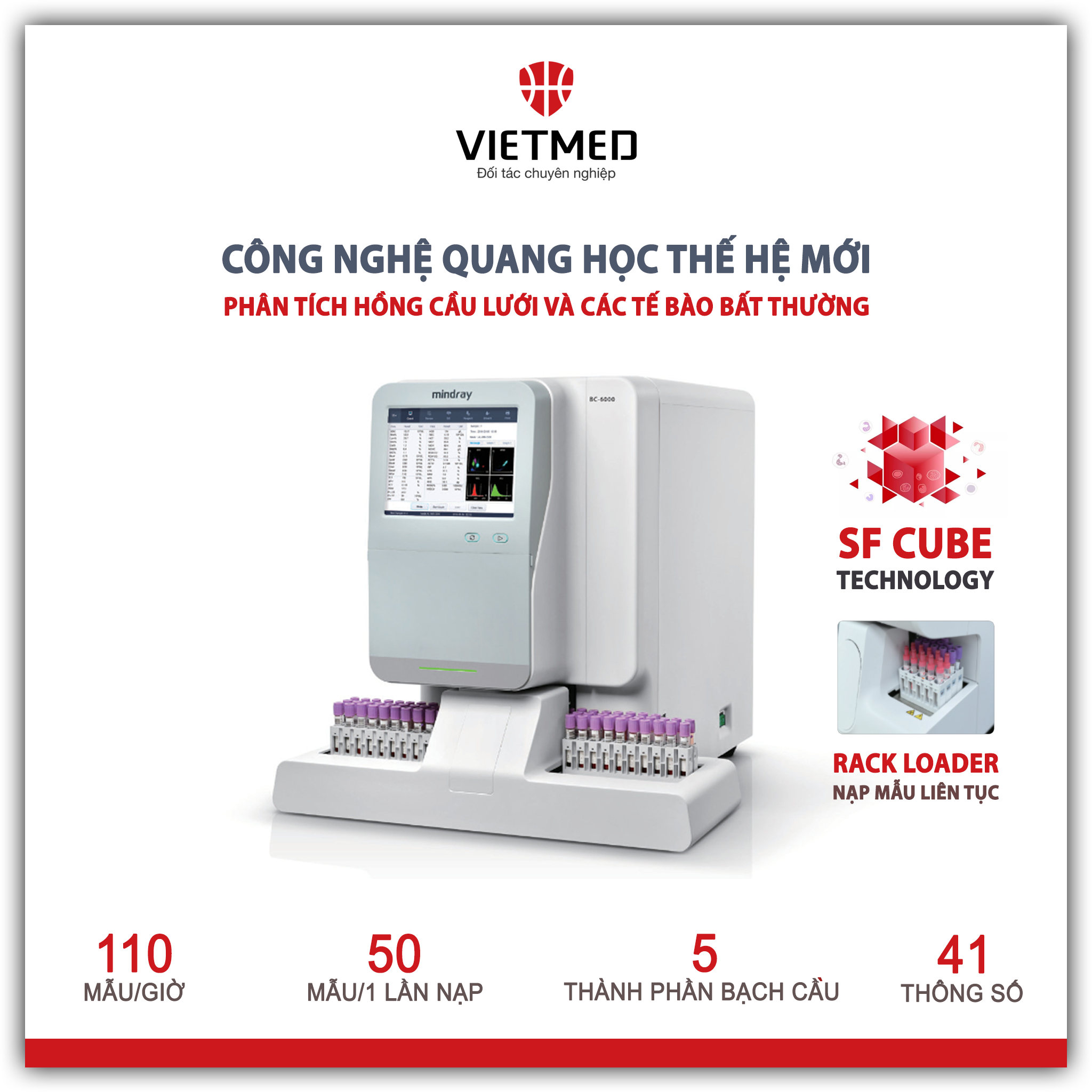  Máy xét nghiệm huyết học 6 thành phần BC-6000 