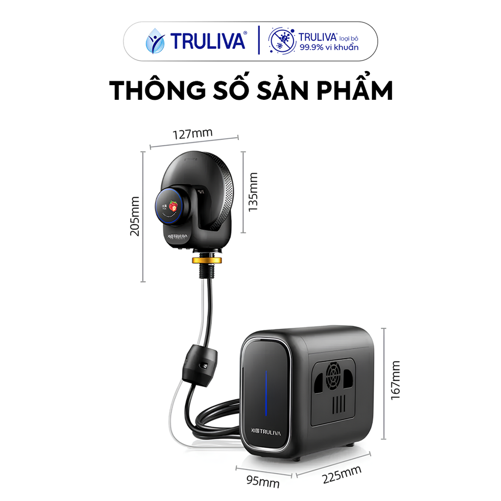 Máy làm sạch thực phẩm và rau củ quả Truliva QY/F-I20