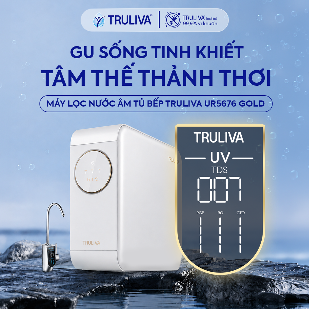Máy Lọc Nước Âm Tủ Bếp Truliva UR5676