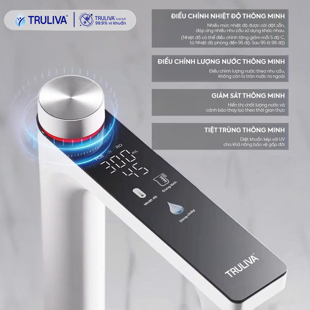 Máy Lọc Nước Nóng Âm Tủ Bếp Truliva UR61096H