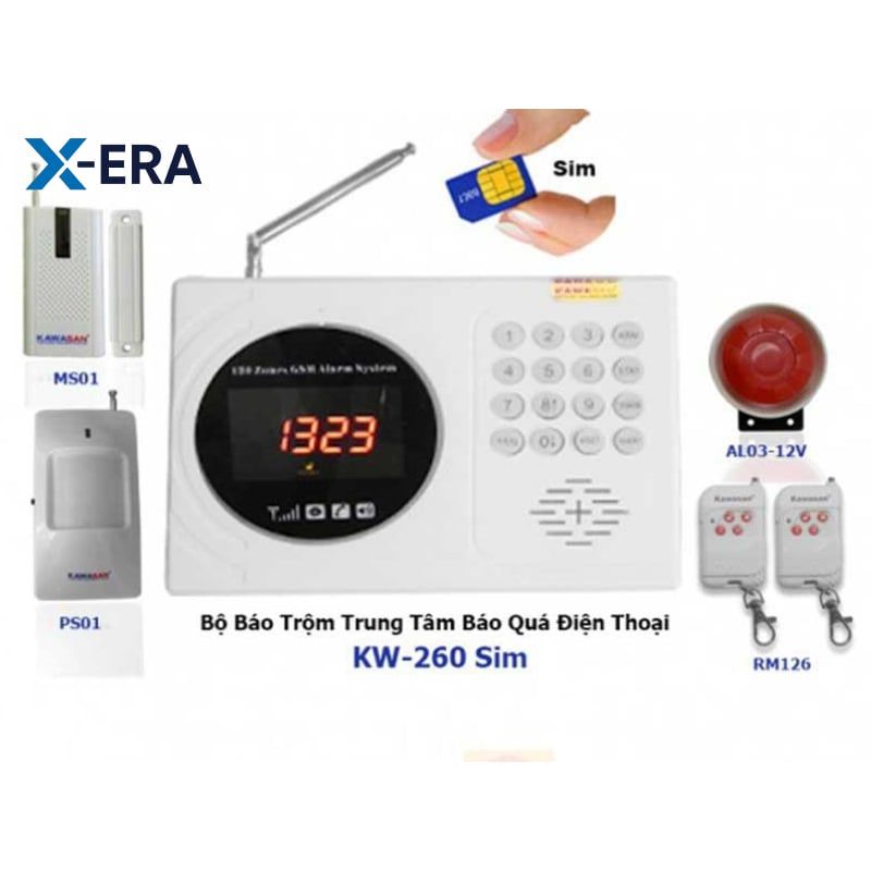  BÁO TRỘM QUA ĐIỆN THOẠI KW-260 SIM 
