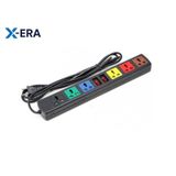  Ổ cắm kéo dài đa năng LiOA 6 ổ cắm 3 chấu 2 công tắc 6D52N (5m) 