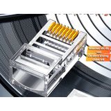  Đầu Hạt Mạng RJ45 Cat6 Ugreen – Chuẩn Cat6, Tốc Độ 1Gbps, Đóng Gói 50 Cái/Hộp 