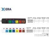  Ổ cắm kéo dài đa năng LiOA 6 ổ cắm 3 chấu 1 công tắc 6DND3.2.10 (3m) Chấu Thế Hệ Mới 