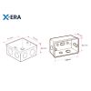 Đế âm đơn, hộp âm tường ổ cắm, công tắc, kích thước 10 x 6 x 4 Sino P/N S2157 