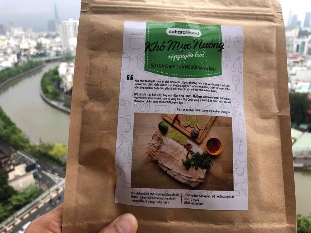 Khô Mực Nướng Cán Vị Nguyên Bản ăn liền Size N3 - Tính theo kg  trước khi NƯỚNG CÁN