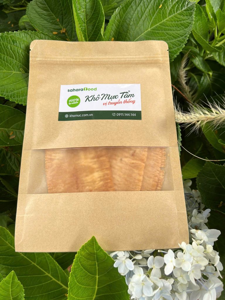 Khô Mực Nướng Cán Tẩm Vị Truyền Thống Ăn Liền Size Trung