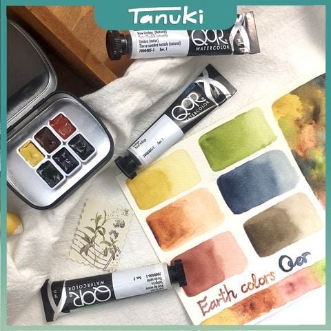 [TANUKI ART] Pocket màu nước QoR Earth Color/ High Chroma/Basic ...