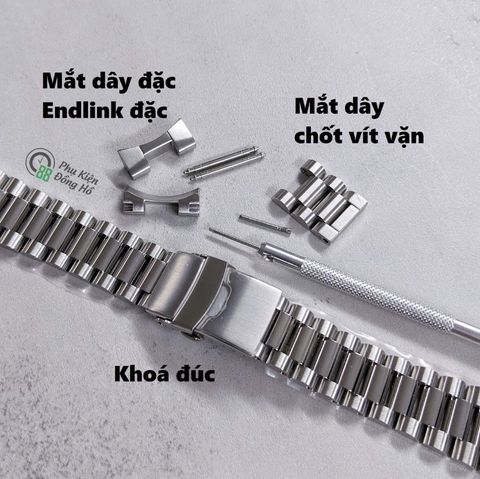  Dây thép đặc xịn cho Seiko DressKX 40mm (SRPE51, SRPE57, v.v...) 