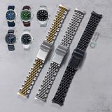  Dây thép linh kiện kiểu hạt gạo cho Seiko Alpinist 20mm (SARB017, SPB121, SPB157, SPB377, v.v...) 