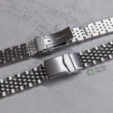  Dây thép linh kiện kiểu hạt gạo cho Seiko Presage mặt men sứ 40.5mm (SARW011, SARW029, SPB085, SARD015, ...) 
