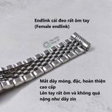  Dây thép linh kiện kiểu hạt gạo phẳng đặc xịn dành cho Seiko Turtle 44mm 