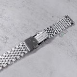  Dây thép linh kiện kiểu hạt gạo phẳng đặc xịn dành cho Seiko Turtle 44mm 