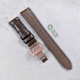  Dây da chính hãng Orient Star kèm khoá gập 20mm 21mm 22mm 