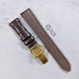  Dây da chính hãng Orient Star kèm khoá gập 20mm 21mm 22mm 