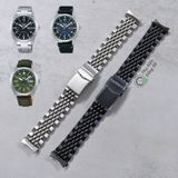  Dây thép kiểu hạt gạo Beads of Rice V2 cho Seiko 5 Quân Đội mới size 39.4mm (SRPG27, SRPG31, SRPH29, ...) 