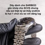  Dây thép đặc xịn mắt vít vặn kiểu Jubilee cho Seiko Spirit 38mm SCVS001 SCVS003 