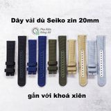  Dây vải dù quân đội Seiko size 20mm (xài với khoá xiên) 