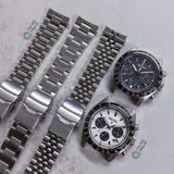  Dây thép đặc xịn cho Seiko SpeedTimer 39mm (SSC813, SSC819, SSC909, v.v...) 