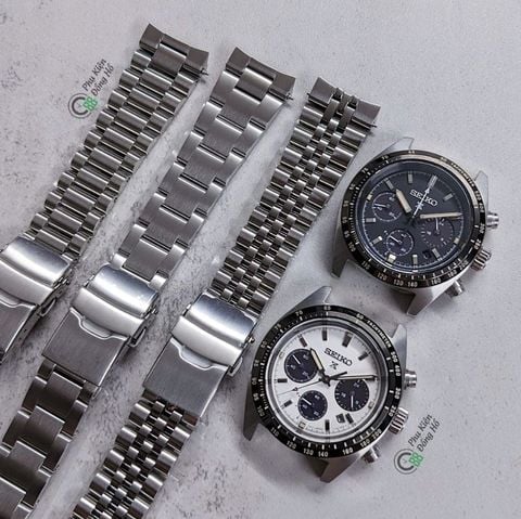  Dây thép đặc xịn cho Seiko SpeedTimer 39mm (SSC813, SSC819, SSC909, v.v...) 