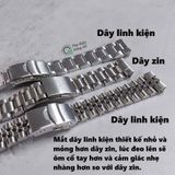  Dây thép đặc xịn cho Seiko SpeedTimer 39mm (SSC813, SSC819, SSC909, v.v...) 