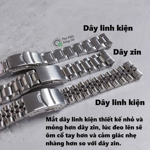  Dây thép đặc xịn cho Seiko SpeedTimer 39mm (SSC813, SSC819, SSC909, v.v...) 