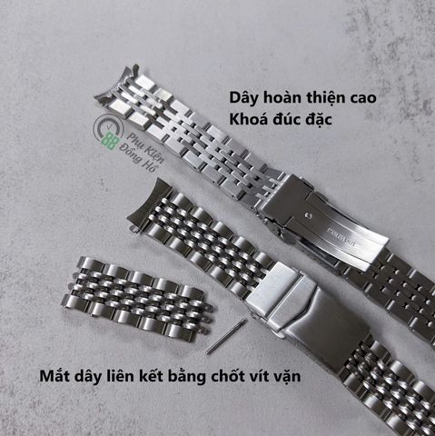  Dây thép linh kiện kiểu hạt gạo cho Hamilton Khaki Field & Chrono Auto size 38mm 