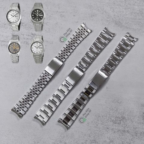  Dây thép linh kiện size 19mm cho Seiko 5 SNXS/SNXF 37mm (SNXS79, SNXF05, v.v...) 
